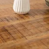 Massiver Esstisch IRON CRAFT 140cm Mangoholz schwarz Metall Industrial Design