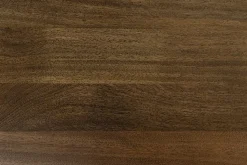 Massiver Esstisch SIGNUM 220cm dunkelbraun Mangoholz Bootsform Sterngestell