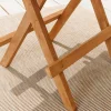 Massiver Gartenbeistelltisch EMPIRE TEAK 50cm natur Teakholz klappbar