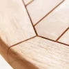 Massiver Gartentisch EMPIRE TEAK 90cm Teakholz rund klappbar Balkontisch Outdoor
