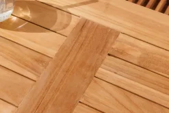 Massiver Gartentisch EMPIRE TEAK 150cm natur Teakholz