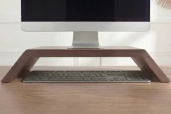 Massiver Monitorständer GATSBY 50cm braun Mangoholz Laptoptisch Erhöhung