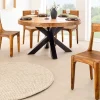 Massiver Stuhl ORGANIC braun Sheeshamholz stone finish handmade