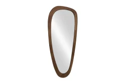 Massiver Wandspiegel ORGANIC 120cm braun Walnussholz-Design