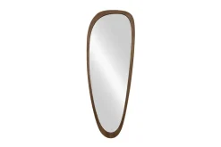 Massiver Wandspiegel ORGANIC 165cm braun Walnussholz-Design