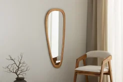 Massiver Wandspiegel ORGANIC 120cm natur Eichenholz-Design
