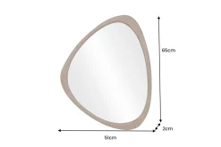 Massiver Wandspiegel ORGANIC 65cm natur Eichenholz-Design