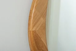 Massiver Wandspiegel ORGANIC 65cm natur Eichenholz-Design