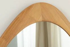 Massiver Wandspiegel ORGANIC 65cm natur Eichenholz-Design