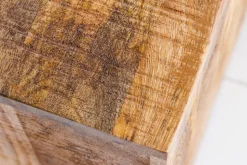Massives 2er Set Beistelltisch CURACAO 45cm natur Mangoholz Würfel handmade Couchtisch