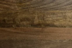 Massives Highboard ONYX 120cm dunkelbraun Mangoholz Edelstein Achat gold Metallgestell