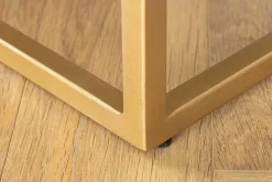 Massives Highboard SNAKE 120cm türkis gold Mangoholz Schlangen-Design mit aufwendigen 3D Schnitzereien