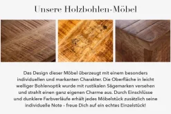 Massives Regal IRON CRAFT 176cm Mangoholz Bücherregal acht Fächer Industrial Design