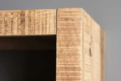 Massives Regal IRON CRAFT 176cm Mangoholz Bücherregal acht Fächer Industrial Design