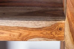 Massives Regal MAKASSAR 180cm Sheesham Holz smoke finish 8 Fächer handmade
