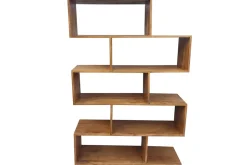 Massives Regal MAKASSAR XL 150cm braun Mangoholz honey finish Bücherregal
