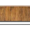 Massives Sideboard AMAZONAS 160cm Mangoholz natürliches Front Design