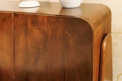 Massives Sideboard BRASIL 175cm braun Mangoholz sechs Fächer
