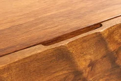 Massives Sideboard SCORPION 180cm braun hängend Mangoholz mit 3D Schnitzereien