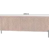 Massives TV-Board ADLON 200cm braun Mangoholz schwarz Metall Lowboard mit 3D- Front