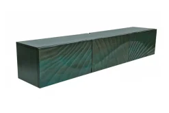 Massives TV-Board SCORPION 160cm türkis Mangoholz hängend Lowboard