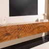 Massives TV-Board SCORPION 200cm braun Mangoholz hängend Lowboard