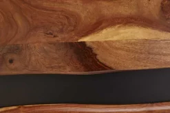 Massives TV-Lowboard AMAZONAS 160cm braun Sheeshamholz mit Baumkante