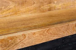 Massives Wandregal MAKASSAR 80cm natur Mangoholz handmade