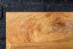 Massives Wandregal MAKASSAR 110cm natur Mangoholz handmade