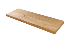 Massives Wandregal PURE 80cm Mango natur cream finish Mangoholz Steckregal