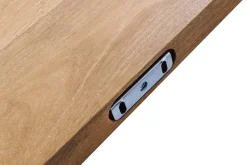 Massives Wandregal PURE 60cm Mango natur cream finish Mangoholz Steckregal