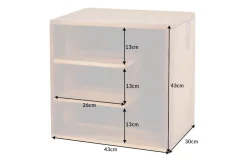Massivholz Beistelltisch CUBUS 45cm braun Sheesham stone finish Regal Nachttisch