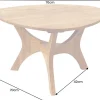 Massivholz Couchtisch ARCHITECTURE 70cm natur honey finish Akazie dreieckig