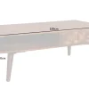 Massivholz Couchtisch MYSTIC LIVING 100cm braun Sheesham stone finish mit Stauraum