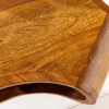 Massivholz Couchtisch ORGANIC LIVING 100cm braun Sheesham stone finish Hairpin Legs