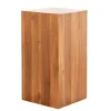 Massivholz Dekosäule COLUMNA 50cm braun Akazie Beistelltisch