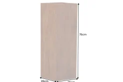 Massivholz Dekosäule COLUMNA 75cm braun Akazie Beistelltisch