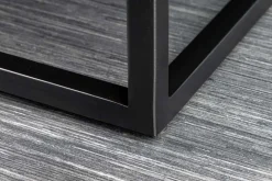 Massivholz Highboard ZEN CIRCLES 120cm dunkelbraun Mangoholz 3D-Design