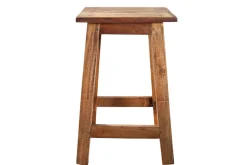 Massivholz Hocker JAKARTA 50cm recycelt Beistelltisch Sitzhocker