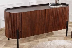 Massivholz Sideboard GATSBY 150cm dunkelbraun Mango Retro Design