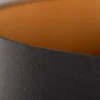 Massivholz Stehlampe HARMONY NATURE 151cm schwarz Teak mit Baumwollschirm