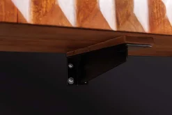 Massivholz TV Lowboard VULCANO 160cm hängend natur Mango Wohnzimmer