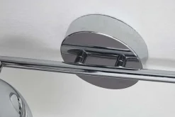 Moderne Deckenleuchte BUBBLE 105cm silber Chrom Pendelleuchte