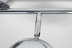 Moderne Deckenleuchte BUBBLE 105cm silber Chrom Pendelleuchte
