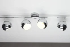 Moderne Deckenleuchte BUBBLE 105cm silber Chrom Pendelleuchte