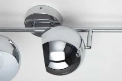 Moderne Deckenleuchte BUBBLE 105cm silber Chrom Pendelleuchte