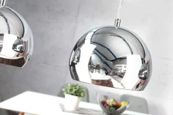 Moderne 3er Hängeleuchte CHROMAGON Chrom Kugelleuchte