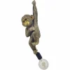 Moderne Hängelampe MONKEY 55cm gold Affen-Skulptur handmade