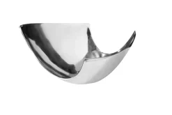Moderne Schale ABSTRACT 35cm Aluminium poliert Dekoration
