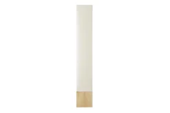 Moderne Stehlampe AGAPUNE 120cm weiß hellbraun Bambusfuß Stoffschirm